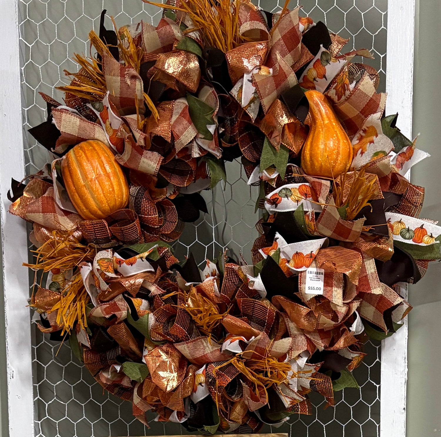 Fall Pumpkin Wreath