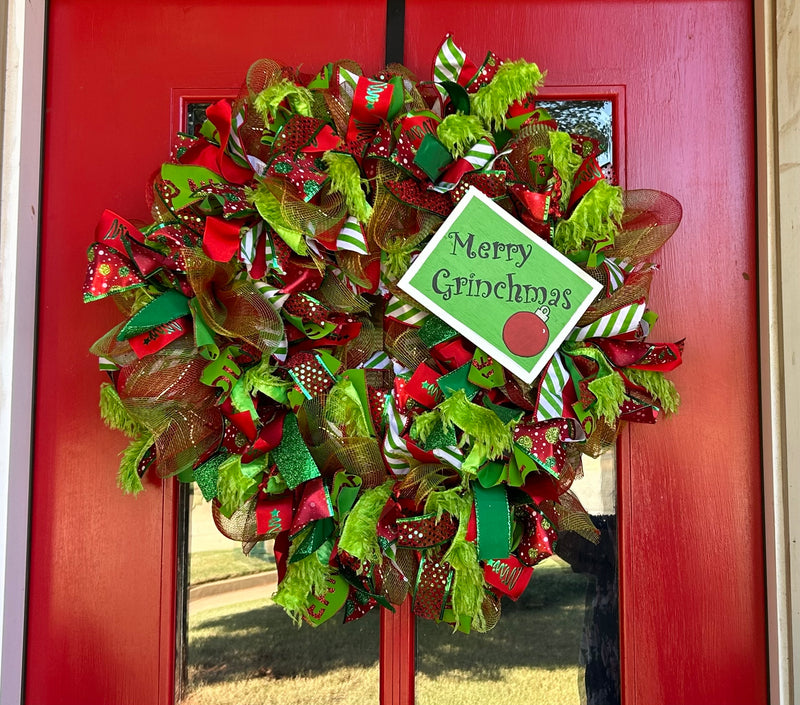 The Grinch Wreath