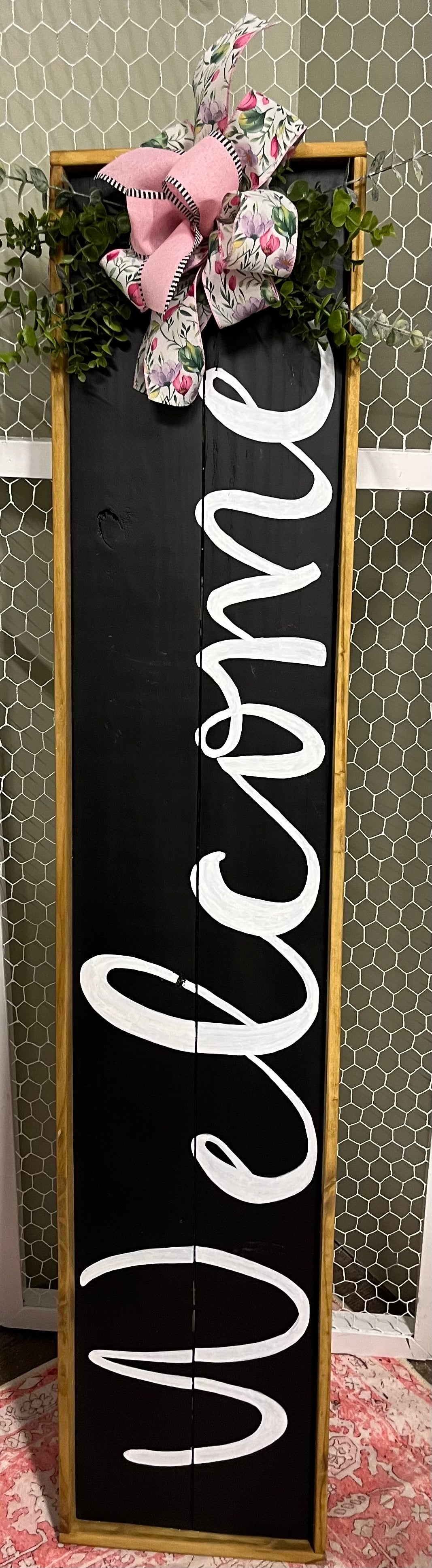 Welcome Board with Frame