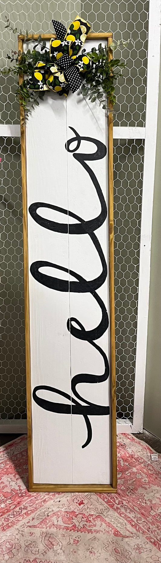 Welcome Board with Frame