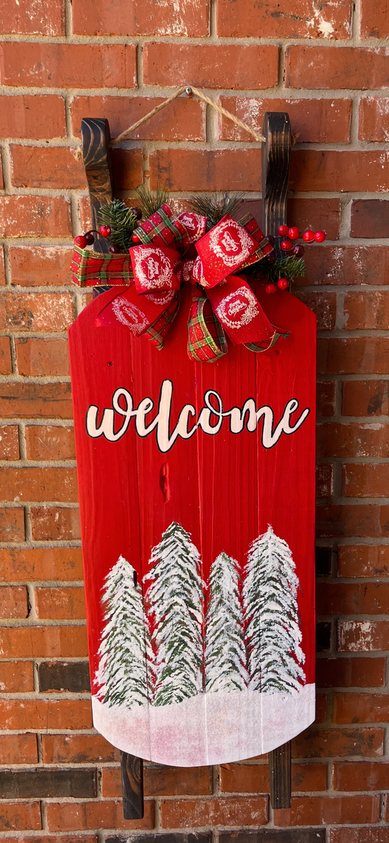 Winter Welcome Sled (Outside or Inside)