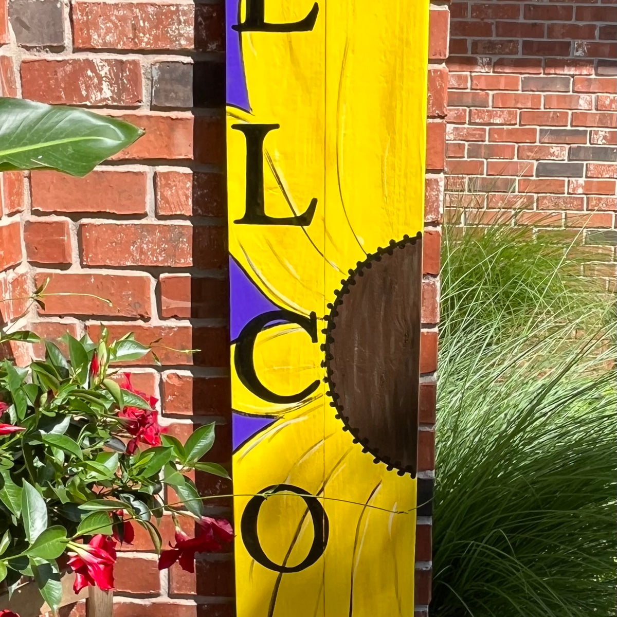 Sunflower Welcome Board