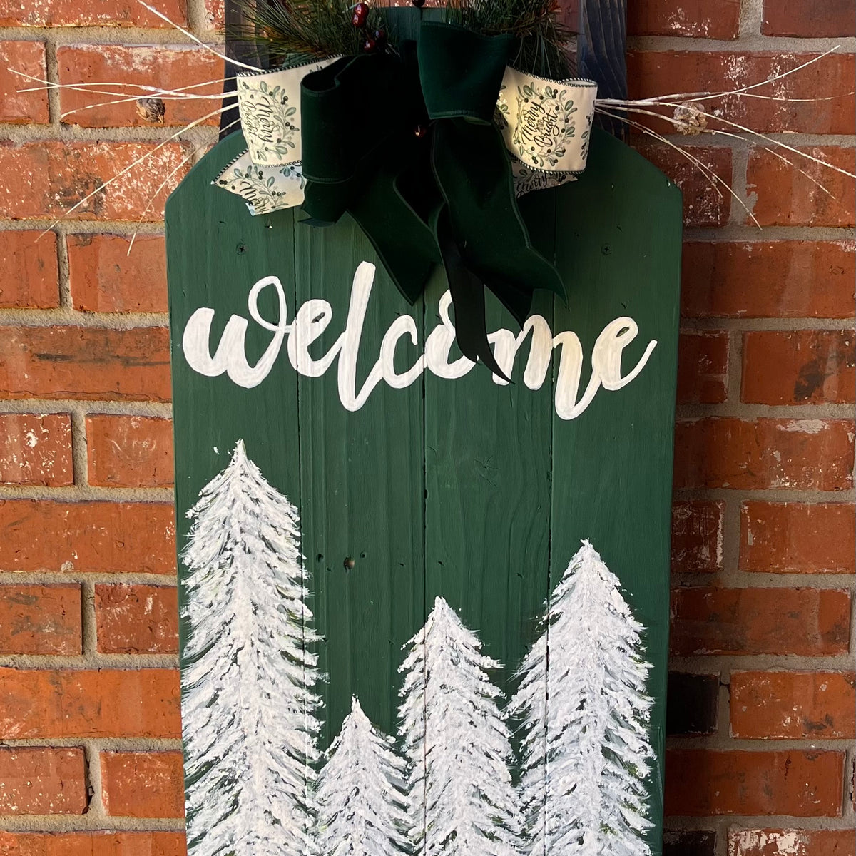 Winter Welcome Sled (Outside or Inside)