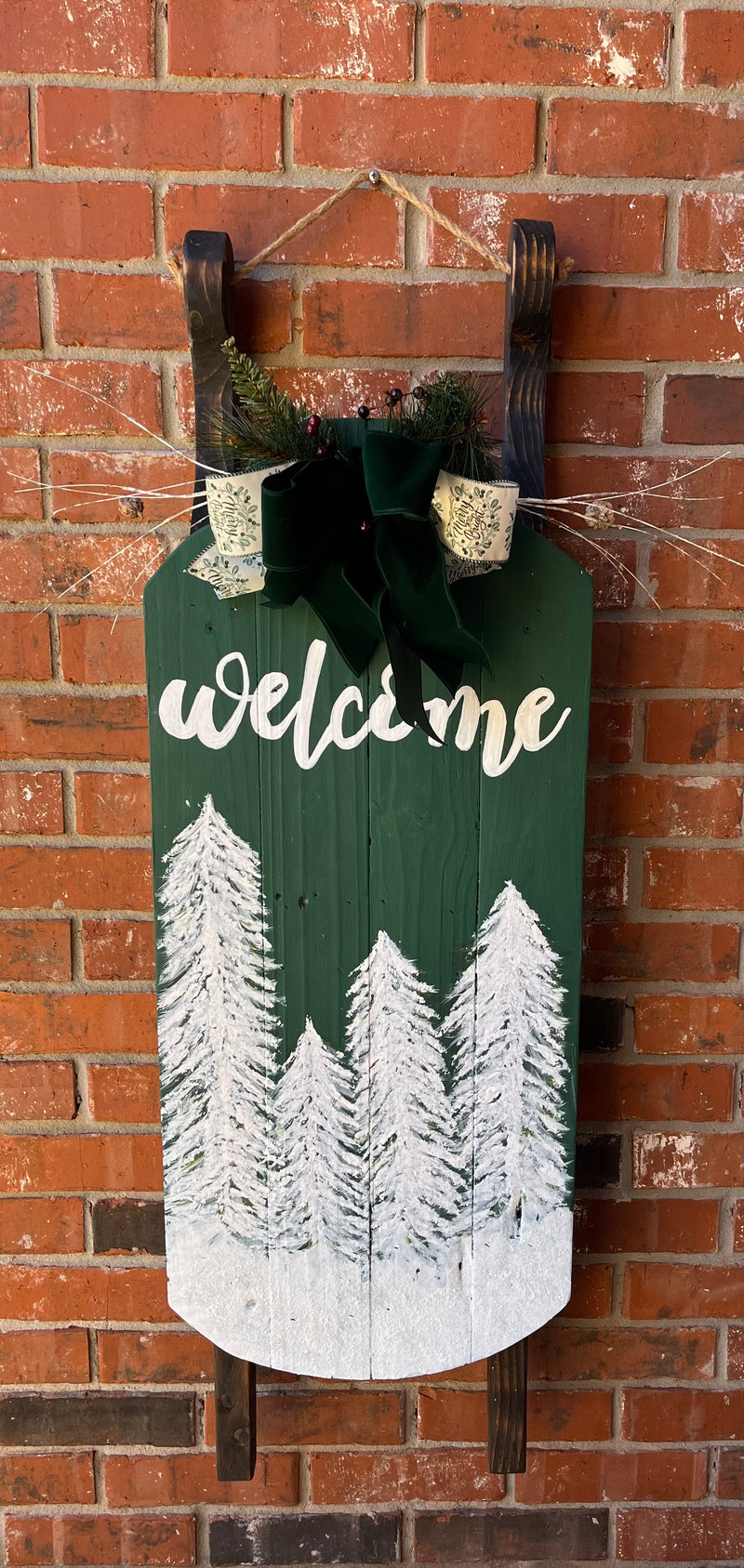 Winter Welcome Sled (Outside or Inside)