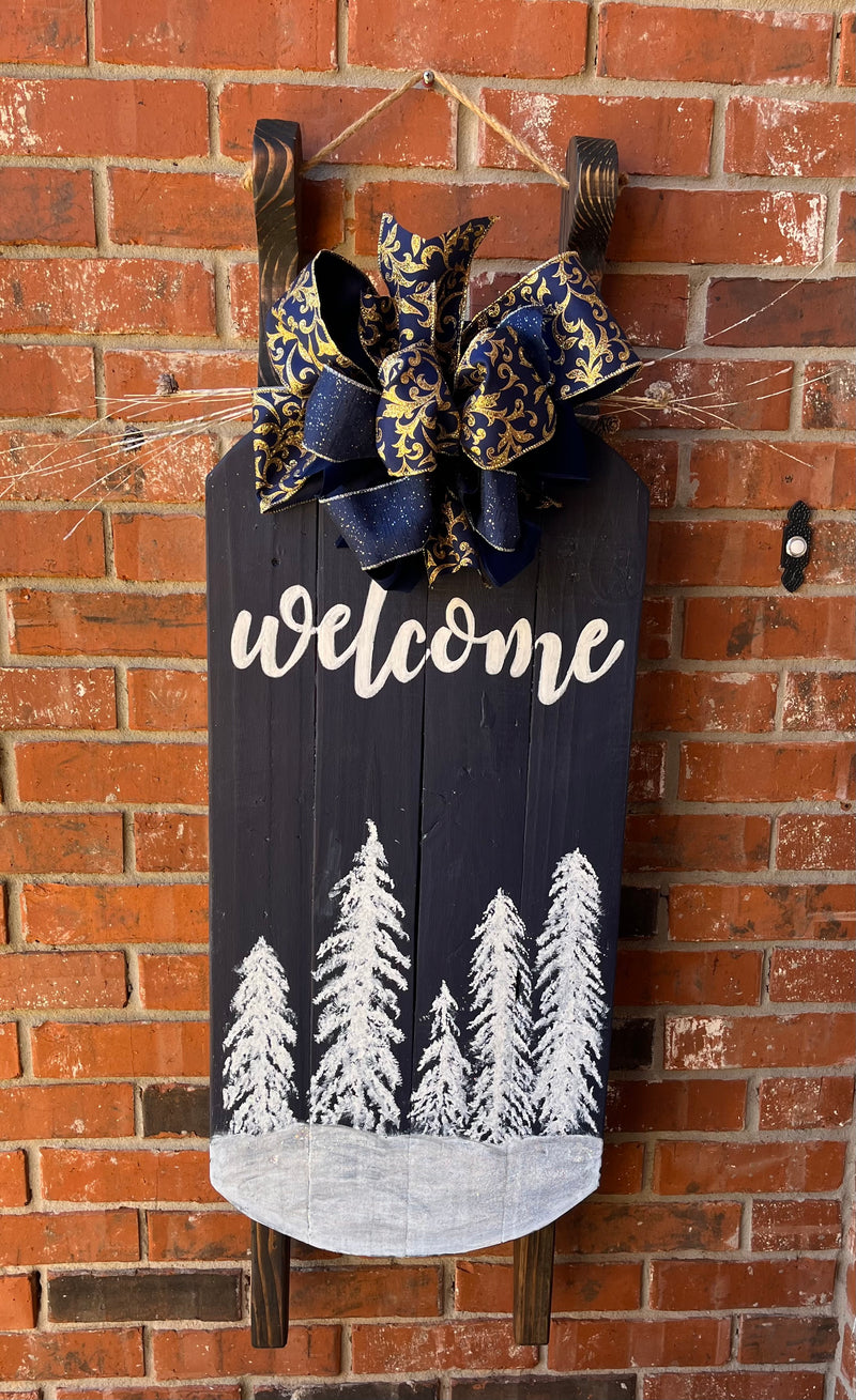 Winter Welcome Sled (Outside or Inside)
