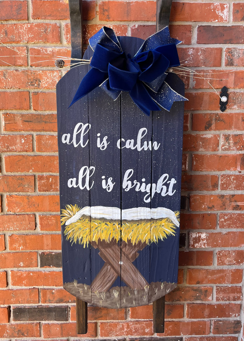 Nativity Sled (Outside or Inside)