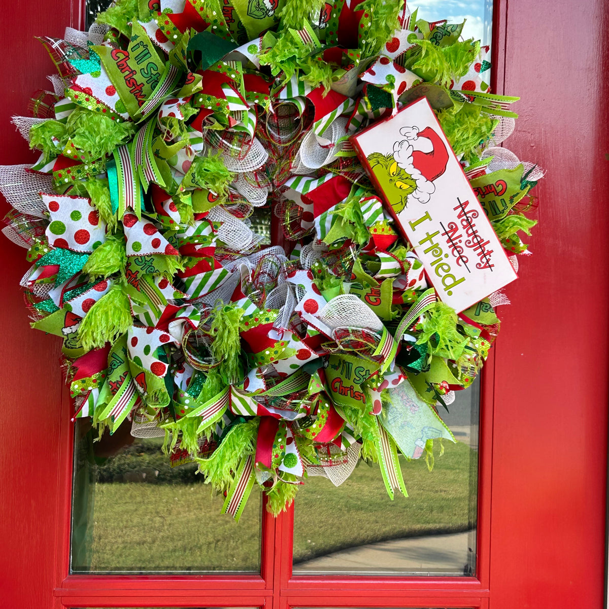 The Grinch Wreath