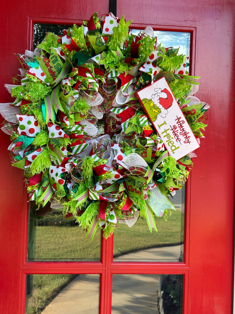 The Grinch Wreath