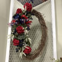 Oval Patriotic Wreath